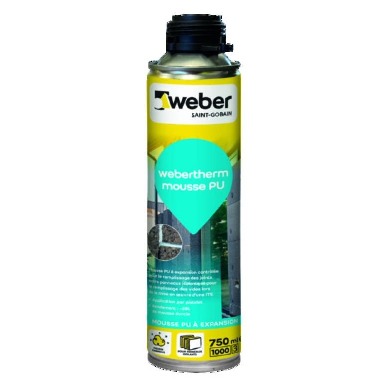 Mousse expansive Webertherm, cartouche de 750ml