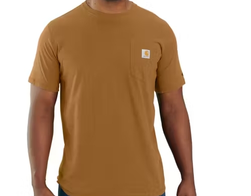 T-shirt Carhartt, Technologie Force, Marron