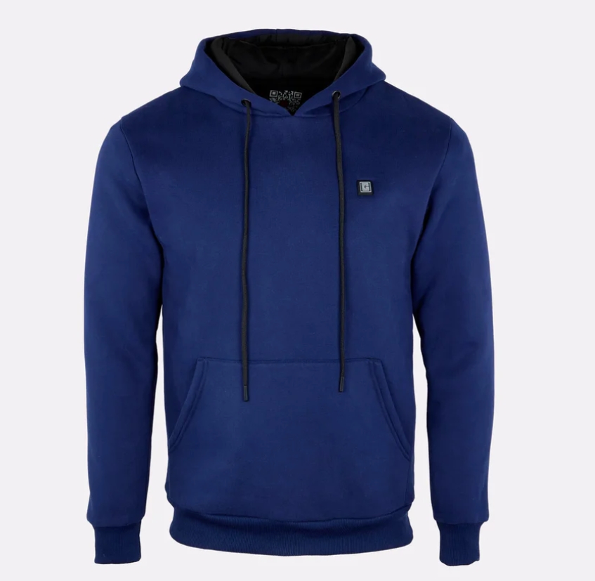 Sweat à capuche chauffant G HEAT, couleur bleu navy